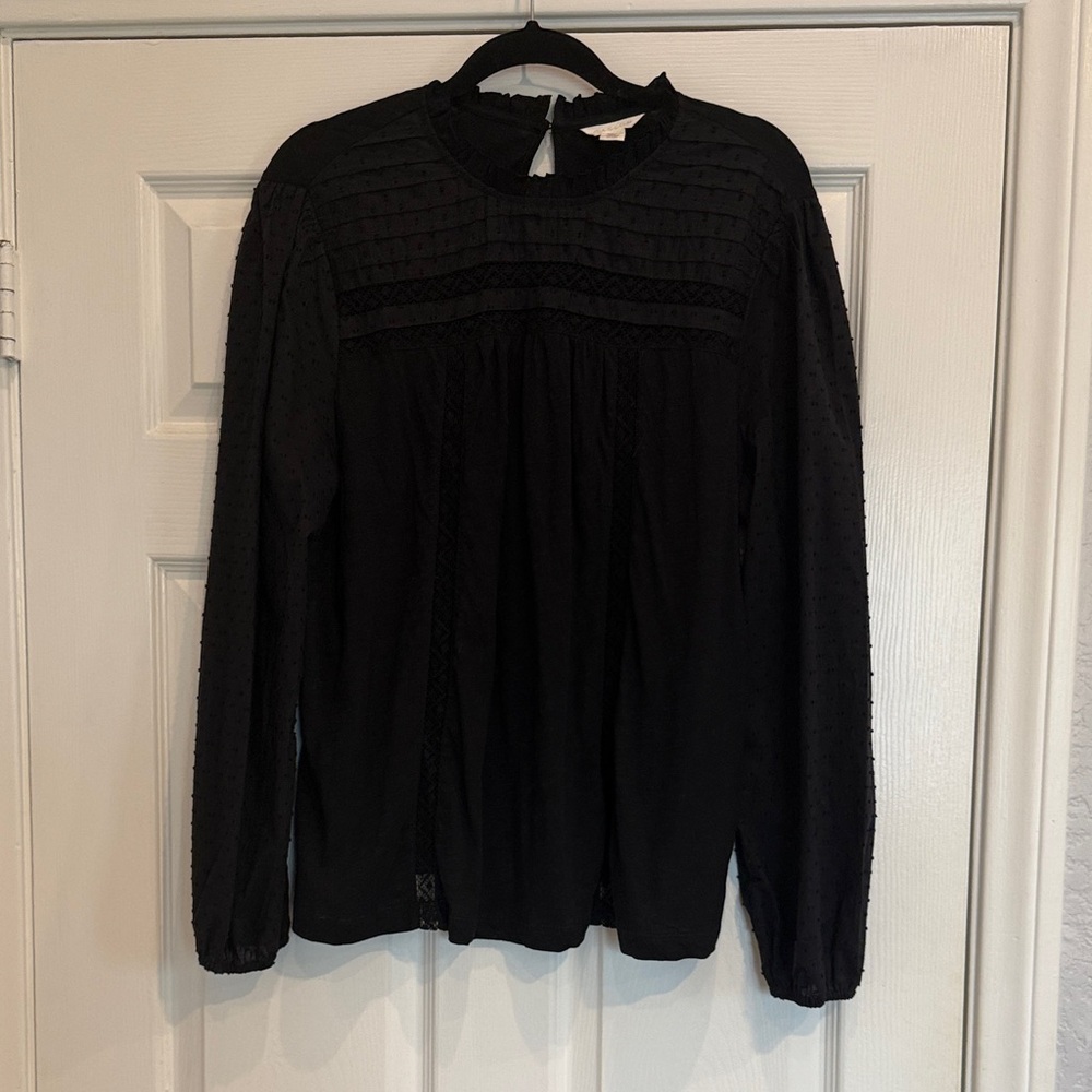 Caslon Elegant Black Blouse